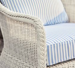 LoveShackFancy Wicker Swivel Outdoor Lounge Chair