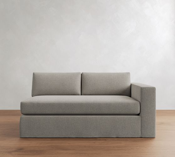 Build Your Own Carmel Wide Arm Slipcovered Sectional