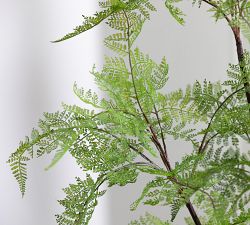 Faux Potted Fern Tree