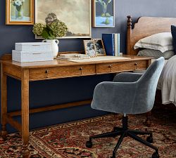 Carson Upholstered Swivel Desk Chair