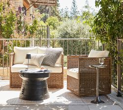 Belize Metal Round Outdoor Accent Table (12")