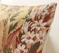Elaine Floral Print Lumbar Pillow Cover
