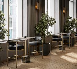 Marquette Faux Leather Stool