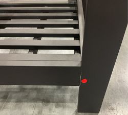 Open Box: Malibu Metal Outdoor Lounge Chair Frame - Black