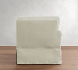 Build Your Own York Roll Arm Deep Seat Slipcovered Sectional