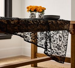 Lace Toile Table Throw