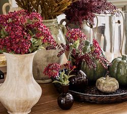 Faux Burgundy Flower Bundle