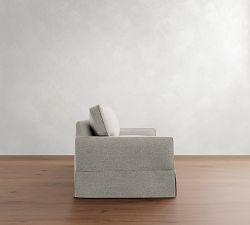 PB Comfort Square Arm Slipcovered Sofa (62"-118")