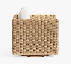 Huntington Slim Square Arm Swivel Outdoor Lounge Chair