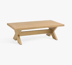 Modern Farmhouse Rectangular Outdoor Coffee Table (56")