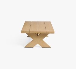 Modern Farmhouse Rectangular Outdoor Coffee Table (56")