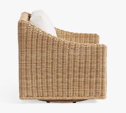 Huntington Slim Slope Arm Swivel Outdoor Lounge Chair