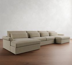 Westwood Roll Arm Deep Seat Double Chaise Sectional (191")