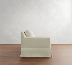 York Square Arm Slipcovered Sofa (60"-108")