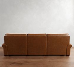 Big Sur Roll Arm Leather Power Reclining Sofa (84"-140")