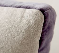 Velvet Linen Gusset Pillow Covers