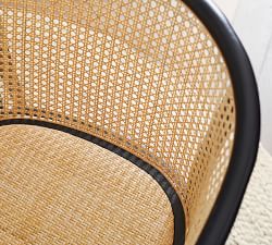 Barrel Back Cane Dining Armchair