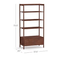 Bloomquist Open Bookcase with Drawer (37")