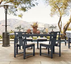 Indio Metal Extendable Outdoor Dining Table (60"-86")