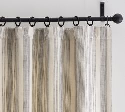 Open Box: Hawthorn Striped Cotton Curtain
