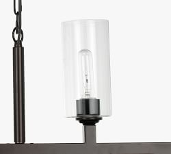 Kasson 6-Light Glass Linear Chandelier (62")