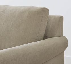 Sanford Roll Arm Trundle Chaise Sleeper Sectional (92")