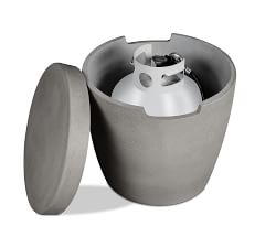 Nerissa Concrete Round Propane Tank Storage Cover (19")