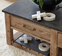 Oversized Faux Stone Tic Tac Toe Game