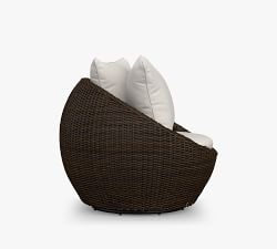 Torrey Wicker Swivel Outdoor Papasan