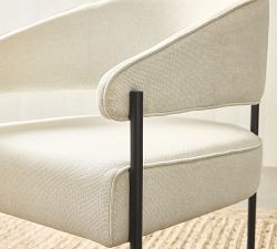 Baldwin Upholstered Metal Dining Chair