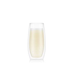 Bodum Skal Double Wall Champagne Stemless Glass - Set of 2