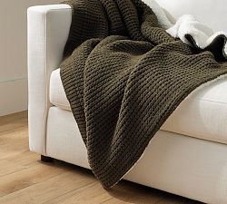 Chenille Waffle Sherpa Back Throw