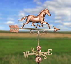 Galloping Horse Copper Weathervane