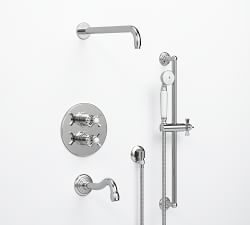 Langford Thermostatic Bathtub &amp; Shower Set with Handshower