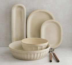 Mendocino Stoneware Shallow Serving Bowl