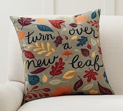 Turn Over A New Leaf Outdoor Pillow