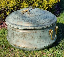 Fiorella Blue Verde Hose Pot with Lid