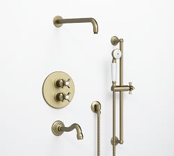 Langford Thermostatic Bathtub &amp; Shower Set with Handshower