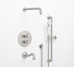 Langford Thermostatic Bathtub &amp; Shower Set with Handshower
