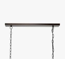 Kasson 6-Light Glass Linear Chandelier (62")