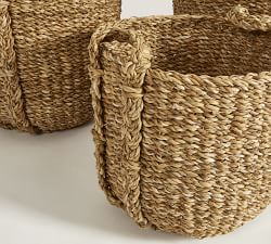 Andria Handwoven Seagrass Baskets - Set of 3