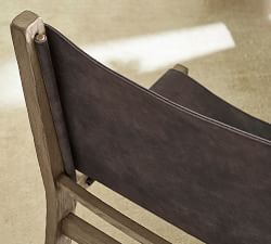 Open Box: Noe Leather Sling Dining Chair