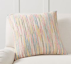 Rainbow Pickstitch Pillow Cover