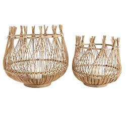 Skylar Bamboo Candle Holder