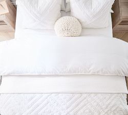 Soft Washed Organic Percale Duvet Cover - Thumbnail 3