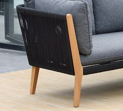 Winnipeg Eucalyptus Outdoor Sectional Set with Coffee Table