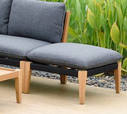 Winnipeg Eucalyptus Outdoor Sectional Set with Coffee Table