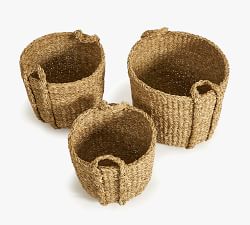 Andria Handwoven Seagrass Baskets - Set of 3