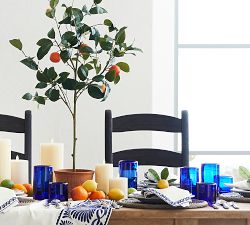 Lemon Vine Napkin Rings, Set of 4