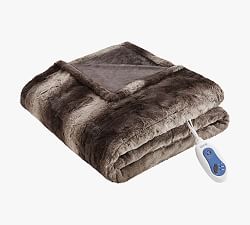 Beautyrest® Heated Oversized Faux Fur Throw